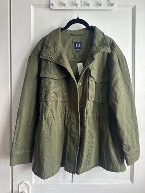 NWT Gap Women's Utility Jacket Sz L Petite